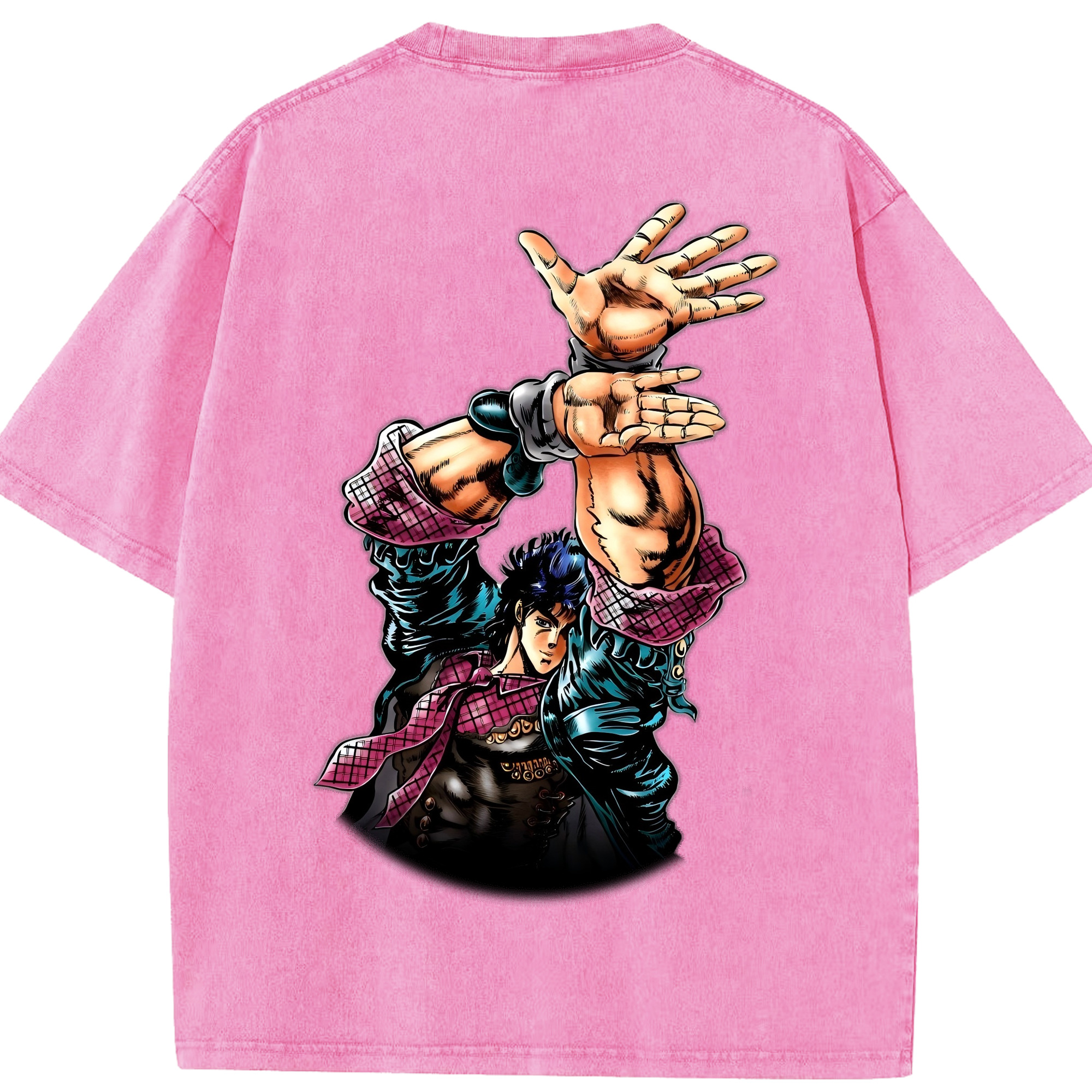（画像用） ジョジョの奇妙な冒険 /ジョナサン?ジョースター JoJo's Bizarre Adventure Jonathan Joestar 綿100% ヴィンテージ風 半袖Tシャツ（背面プリント）